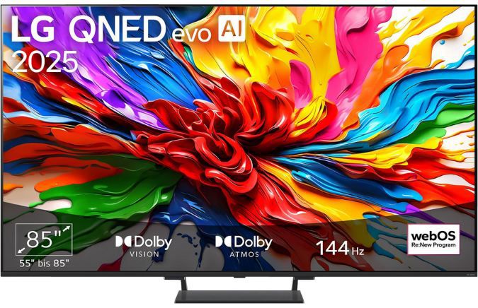 🔥 Fast 1.000€ Rabatt! 📺 LG 85QNED93A6A 85 QNED 4K evo TV bis 144Hz für 1.499€ (statt 2.489€)