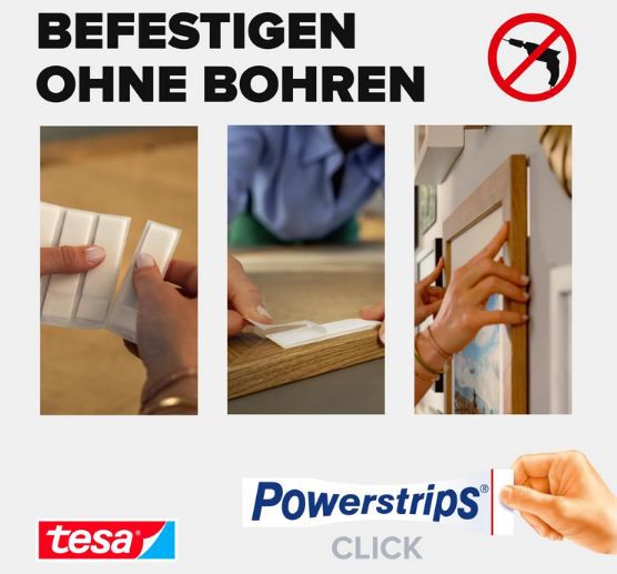 🖼️ 16 x 2er Pack tesa Powerstrips Click Klett-Klebepads für 8,22€ (statt 12€) 🖼️ 16 x 2er Pack tesa Powerstrips Click Klett Klebepads für 8,22€ (statt 12€)