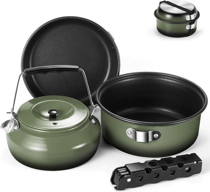 ⛺ Odoland Camping Geschirr Set, 5 teilig für 21,99€ (statt 44€)