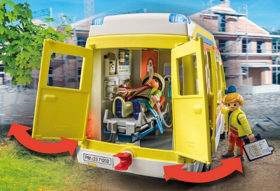 🚑 Playmobil 71202 City Life Rettungswagen mit Licht & Sound für 35,89€ (statt 43€)