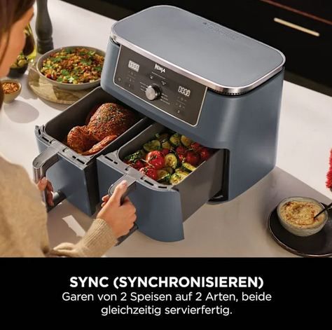 🔥 Ninja DZ400EU MAX 6-in-1 Dual Zone Air Fryer, 9,5L ab 143,99€ (statt 230€) 🔥 Ninja DZ400EU MAX 6 in 1 Dual Zone Air Fryer, 9,5L ab 143,99€ (statt 230€)
