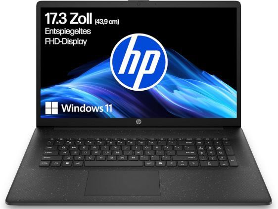 💻 HP 17 Laptop mit 17,3 FHD Display, Ryzen 5 7520U für 449€ (statt 540€)