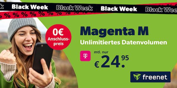 👉 Fetter Black Week KNALLER 🔥🔥 Telekom Allnet unlimited 5G nur 24,95€ mtl. 😱