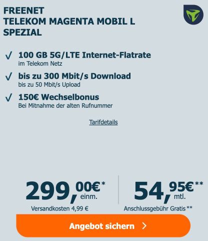 🍏 Apple iPhone 17 Pro & AirPods 4 ANC für 299€ + Telekom Allnet 100GB für 54,95€ mtl. + 150€ Bonus