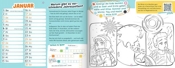 Gratis: Kinder Kreativ Kalender für 2026