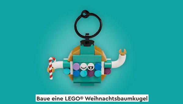 Gratis: LEGO Weihnachtsbaumkugel bei Bauaktion in LEGO Stores am 3. & 4.12. Gratis: LEGO Weihnachtsbaumkugel bei Bauaktion in LEGO Stores am 3. & 4.12.