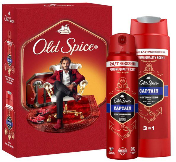 🦜 Old Spice Geschenkset mit Captain Deospray und Duschgel ab 3,73€ (statt 6€)