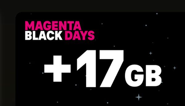 MagentaMoments: 17 GB Datenvolumen gratis mit Prepaid-Jahrestarif MagentaMoments: 17 GB Datenvolumen gratis mit Prepaid Jahrestarif