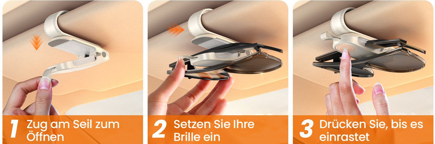 😎 JOYROOM Brillenhalter für Sonnenblende für 8,47€ (statt 12€)