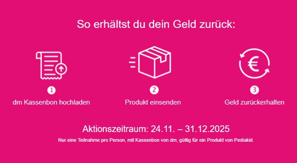 dm: Pediakid Podukt ausprobieren   bei Unzufriedenheit Geld zurück💊