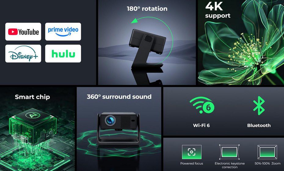 📽️ Einyoumily AC201 - 1080p Smart Beamer mit Wifi6 & App-Support für 69,99€ (statt 150€) 📽️ Einyoumily AC201 1080p Smart Beamer mit Wifi6 & App Support für 69,99€ (statt 150€)