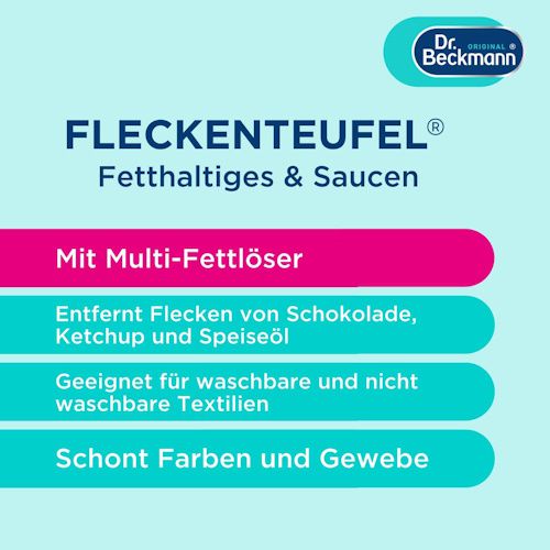 🧼 Dr. Beckmann Fleckenteufel für Fetthaltiges & Saucen für 1,79€ (statt 2,29€) 🧼 Dr. Beckmann Fleckenteufel für Fetthaltiges & Saucen für 1,79€ (statt 2,29€)