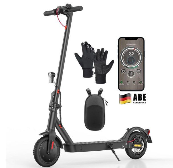 🛴 iScooter E9 mit 350W, 8.5 Zoll Reifen + ABE für 132,59€ (statt 220€)