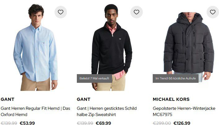 👟👕 dress for less Black Week Sale bis  80% + 10% extra – z.B. Michael Kors Winterjacke für 114,29€ (statt 299€)