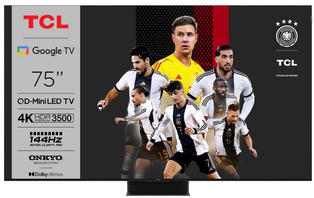📺 TCL 75C89B - 75 Zoll QD-Mini LED TV mit 144Hz für 999€ (statt 1.499€) 📺 TCL 75C89B 75 Zoll QD Mini LED TV mit 144Hz für 999€ (statt 1.499€)