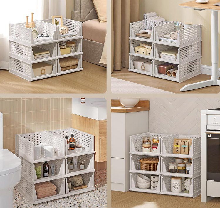 6x SONGMICS stapelbarer Schrank Organizer für 23,99€ (statt 30€)