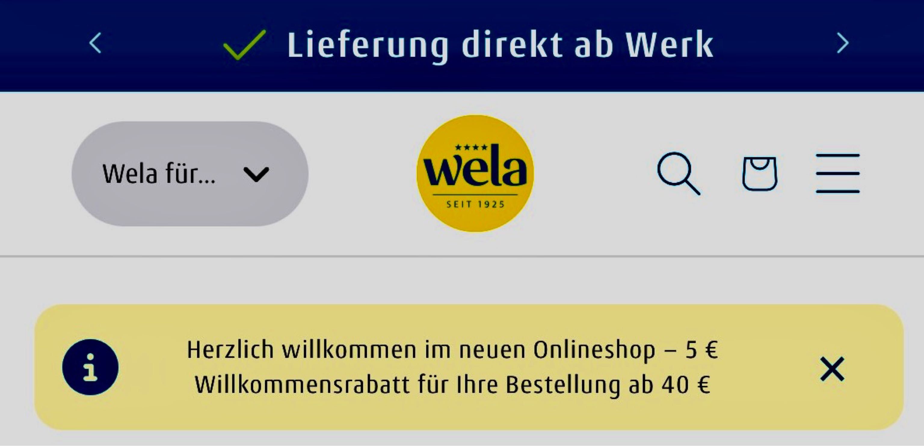 5 € Rabatt ab 40 € Einkaufswert 5 € Rabatt ab 40 € Einkaufswert