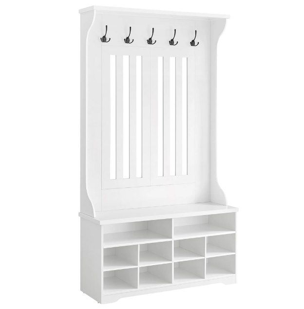 🧥👟 VASAGLE Garderobe mit Schuhbank & Haken für 99,19€ (statt 124€)