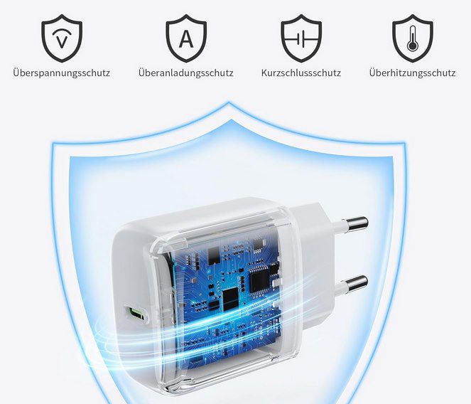 ⚡ 2x GuMosh 25W USB C Ladegerät inkl. 2m Ladekabel für 9,85€ (statt 15€)