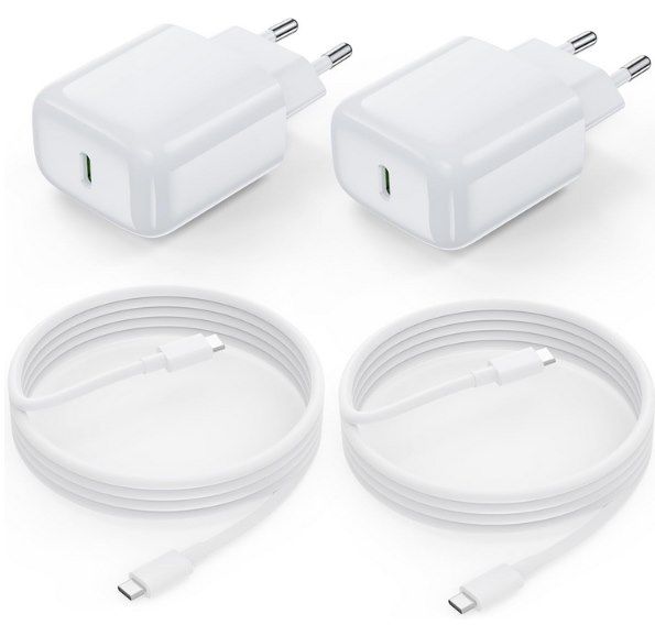 ⚡ 2x GuMosh 25W USB C Ladegerät inkl. 2m Ladekabel für 9,85€ (statt 15€)