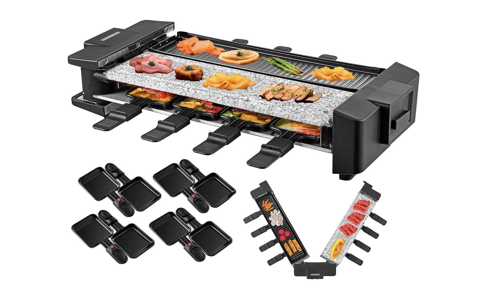 🥩 Steinborg SB 2220 Raclette Grill bis 8 Personen für 32,43€ (statt 50€)
