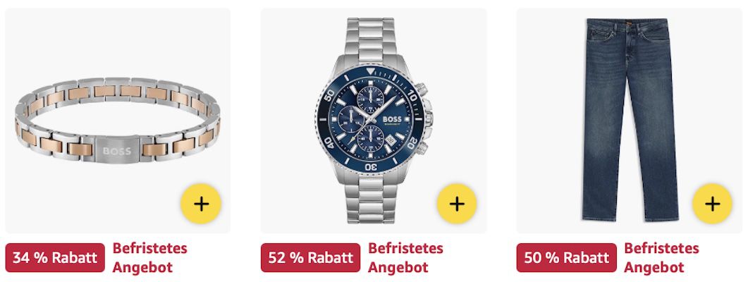 👖👔 Amazon: Hugo Boss Sale   Uhren, Mode & mehr z.B. Quarzuhr Skymaster für 202€ (statt 300€)