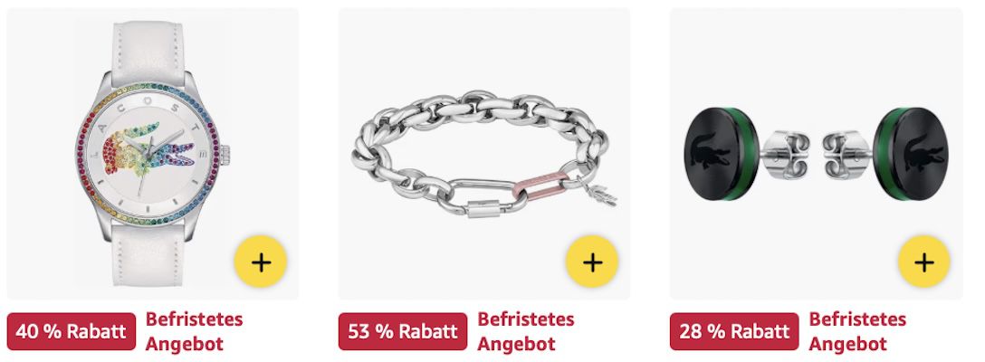 🐊 Amazon: Lacoste Sale - Uhren, Schmuck & mehr z.B. Apple Watch Armband für 70€ (statt 100€) 🐊 Amazon: Lacoste Sale Uhren, Schmuck & mehr z.B. Apple Watch Armband für 70€ (statt 100€)