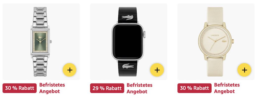🐊 Amazon: Lacoste Sale - Uhren, Schmuck & mehr z.B. Apple Watch Armband für 70€ (statt 100€) 🐊 Amazon: Lacoste Sale Uhren, Schmuck & mehr z.B. Apple Watch Armband für 70€ (statt 100€)