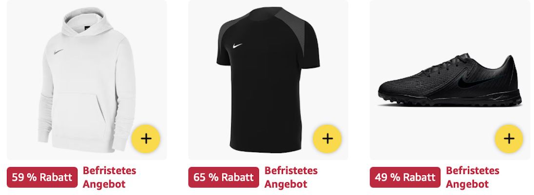 🏃🏻 Amazon: Nike Sale - Sneaker, T-Shirts, Jogginghosen & mehr z.B. Fitness Top ab 21€ (statt 24€) 🏃🏻 Amazon: Nike Sale Sneaker, T Shirts, Jogginghosen & mehr z.B. Fitness Top ab 21€ (statt 24€)