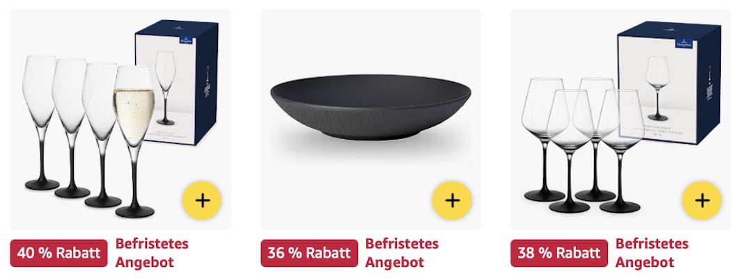 🍽️🔝™ Amazon: Villeroy & Boch Sale - Tafelservice, Besteck, Vasen & mehr z.B. Premium Tafelservice für 83€ (statt 102€) 🍽️🔝™ Amazon: Villeroy & Boch Sale Tafelservice, Besteck, Vasen & mehr z.B. Premium Tafelservice für 83€ (statt 102€)