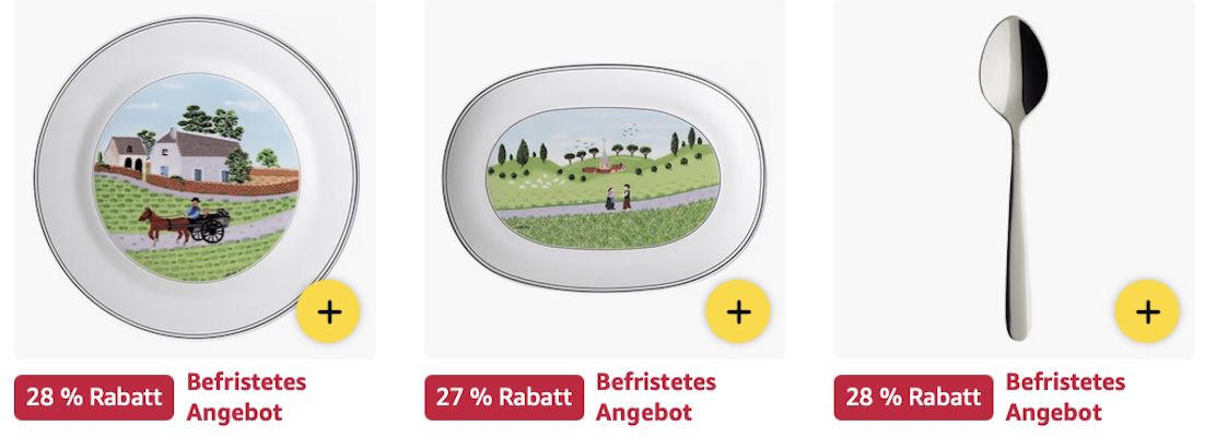🍽️🔝™ Amazon: Villeroy & Boch Sale - Tafelservice, Besteck, Vasen & mehr z.B. Premium Tafelservice für 83€ (statt 102€) 🍽️🔝™ Amazon: Villeroy & Boch Sale Tafelservice, Besteck, Vasen & mehr z.B. Premium Tafelservice für 83€ (statt 102€)