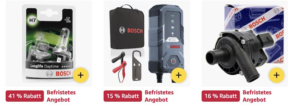 🚗🏍️ Amazon: Auto & Motorrad Produkte von Bosch im Sale z.B. Batterieladegerät für 43€ (statt 51€) 🚗🏍️ Amazon: Auto & Motorrad Produkte von Bosch im Sale z.B. Batterieladegerät für 43€ (statt 51€)