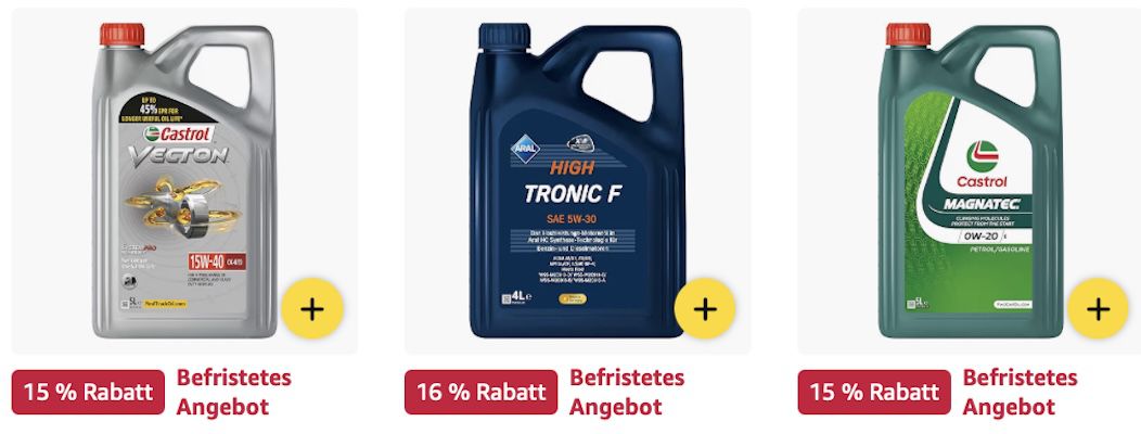 🚗🛢️ Amazon: Castrol und Liqui Moly Produkte im Sale z.B. 5L Castrol EDGE 0W 30 Motoröl für 41€ (statt 50€)