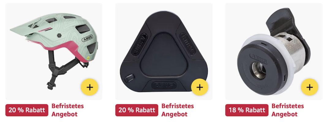 🔐 Amazon: ABUS Produkte im Sale z.B. Bügelschloss Granit XPlus 540 für 56€ (statt 80€)