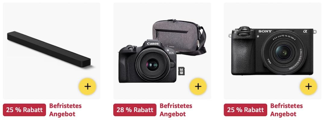 📸 Amazon: Canon & Sony Systemkameras im Sale z.B. Canon EOS R7 für 1.399€ (statt 1.550€)