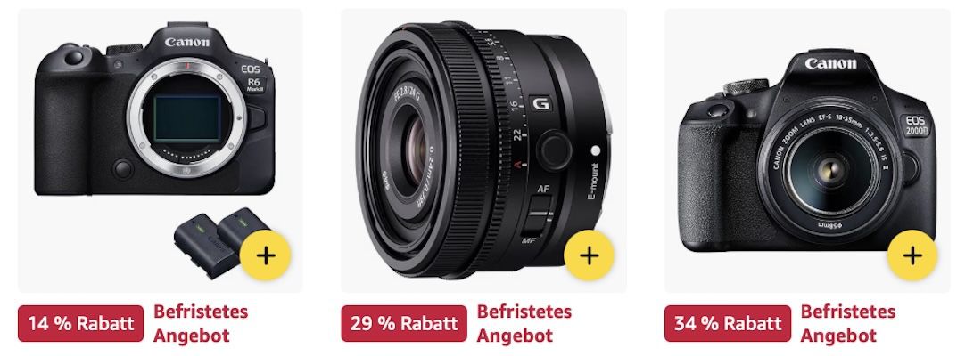 📸 Amazon: Canon & Sony Systemkameras im Sale z.B. Canon EOS R7 für 1.399€ (statt 1.550€)