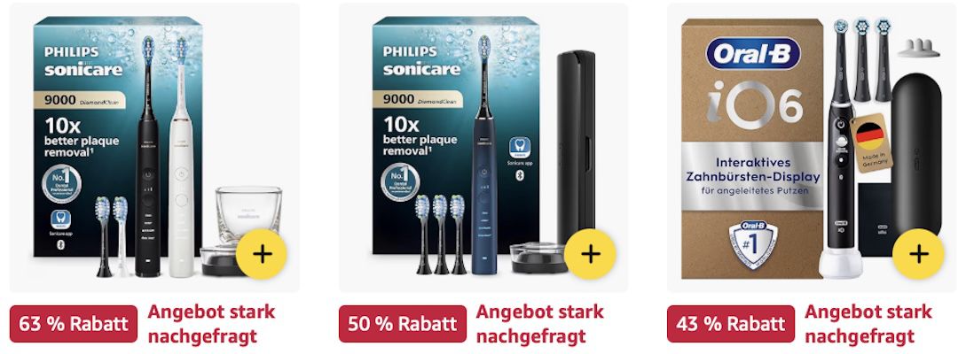 🪥🦷 Amazon: Mund  & Zahnpflegeprodukte im Sale z.B. Oral B Pro Series 3 Plus Edition für 44€ (statt 50€)