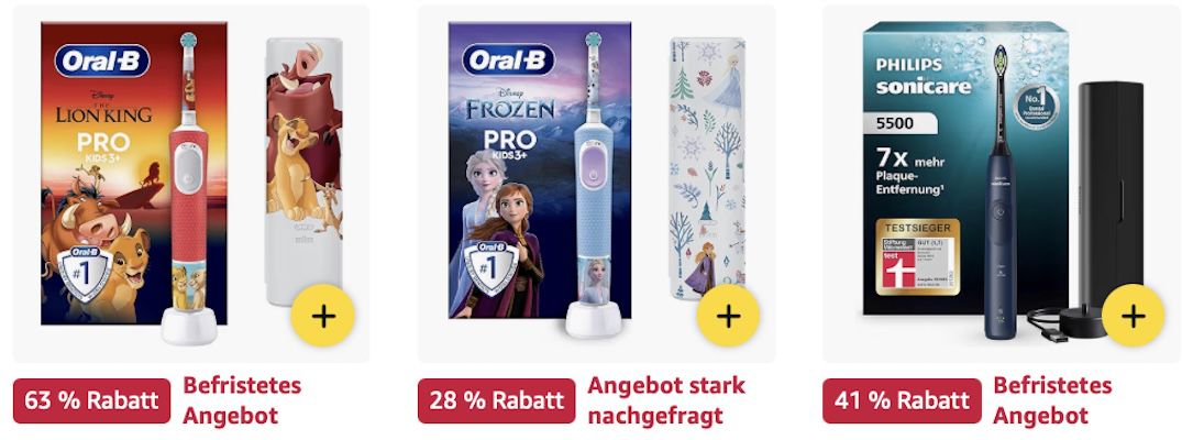 🪥🦷 Amazon: Mund  & Zahnpflegeprodukte im Sale z.B. Oral B Pro Series 3 Plus Edition für 44€ (statt 50€)