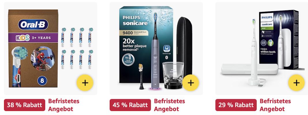 🪥🦷 Amazon: Mund  & Zahnpflegeprodukte im Sale z.B. Oral B Pro Series 3 Plus Edition für 44€ (statt 50€)