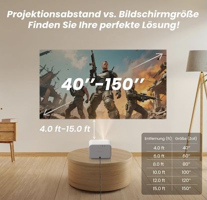 📽️ Yaber L2s Beamer mit 430 ISO Lumen & Sound by JBL für 108€ (statt 140€)