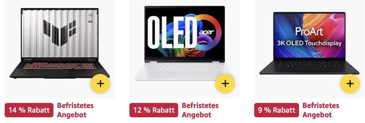 🧑‍💻 Amazon: Laptops im Last Minute Sale   Samsung, ASUS, Acer & mehr z.B. Acer Aspire 16 AI für 650€ (statt 750€)