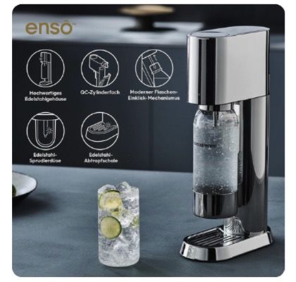 🚰💨 SodaStream Enso inkl. einer BPA-freier Kunststoffflasche für 149,99€ (statt 183€) 🚰💨 SodaStream Enso inkl. einer BPA freier Kunststoffflasche für 149,99€ (statt 183€)