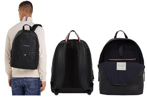 🎒 Tommy Hilfiger Herren Rucksack Essential PU Backpack in Schwarz für 65,44€ (statt 87€)