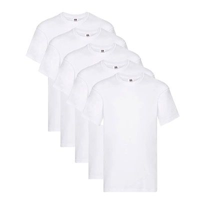 Fruit of The Loom Herren Original T. T-Shirt 5er Pack je nach Größe ab 12,77€ (statt 30€)