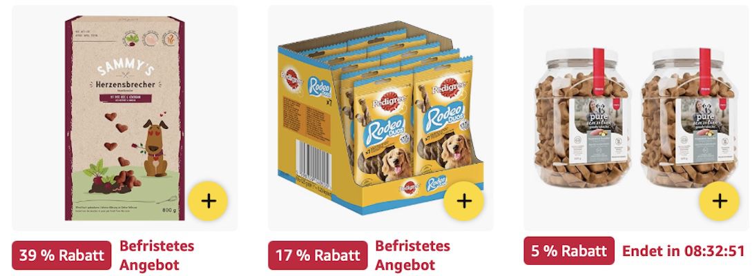 🐶 Amazon: Hundeleckerli & Snacks im Sale   Vitakraft, Pedigree & mehr z.B. 8x60g Pedigree Wraps Hundesnacks für 15€ (statt 20€)