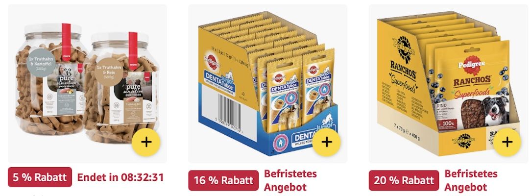 🐶 Amazon: Hundeleckerli & Snacks im Sale   Vitakraft, Pedigree & mehr z.B. 8x60g Pedigree Wraps Hundesnacks für 15€ (statt 20€)