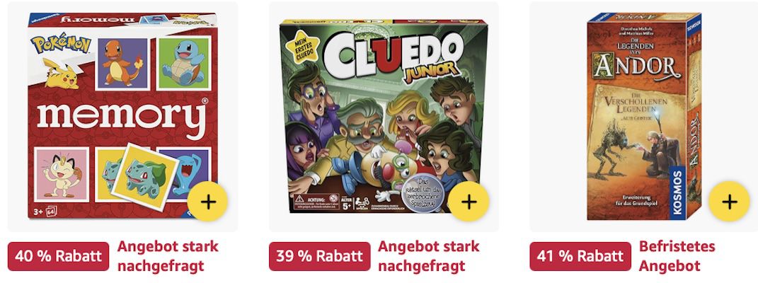 🎲🎳 Amazon: Spiele  Sale – Kosmos, Ravensburger, Hasbro etc. z.B.  Memory Pokémon für 11€ (statt 17€)