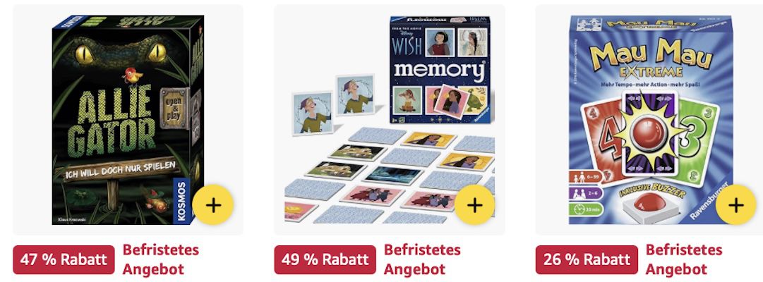 🎲🎳 Amazon: Spiele  Sale – Kosmos, Ravensburger, Hasbro etc. z.B.  Memory Pokémon für 11€ (statt 17€)
