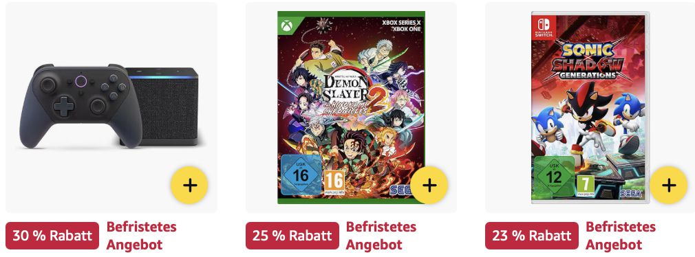 🎮 Amazon: Games und Zubehör Sale z.B. Thrustmaster EVO Racing 32R Lenkrad für 230€ (statt 259€)