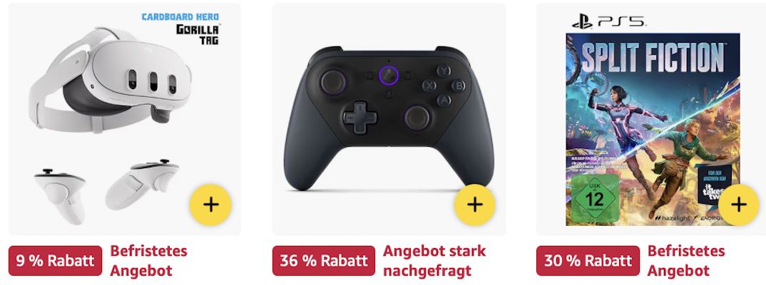 🎮 Amazon: Games und Zubehör Sale z.B. Thrustmaster EVO Racing 32R Lenkrad für 230€ (statt 259€)